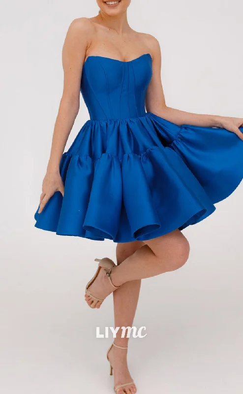 Major Savings LY297 - Sweetheart Sleeveless Pleated A-Line Short Homecoming Dress