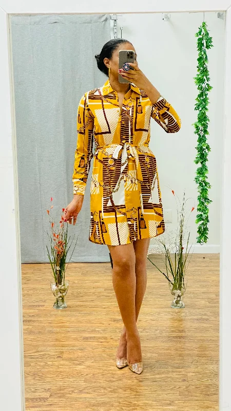 Crazy Deals Leann printed shirt dress
