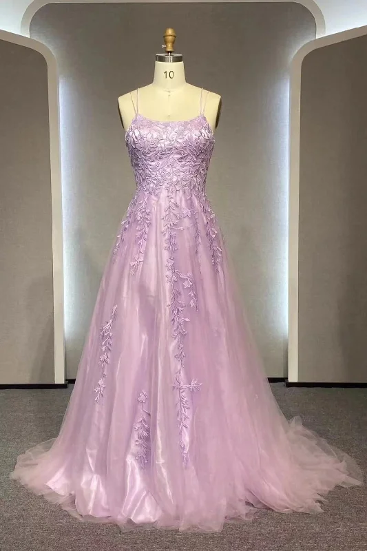 Overstock Elegant Prom Dress A-line Lace Appliques Sweet 16 Party Gown