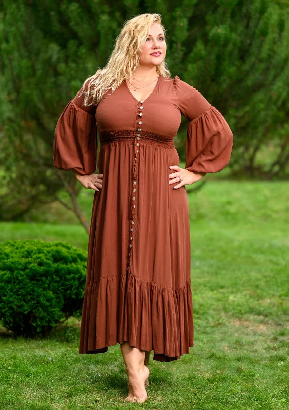 Daily Specials Simona Brown Plus Dress