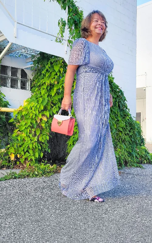 Super Bargain Adrianna Papell - Stardust Pleated Mermaid Gown