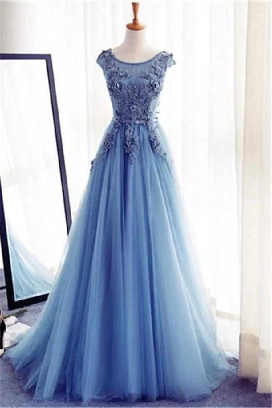 Amazing Deals Elegant Illusion Sleeveless Lace Appliques A-line Lace-up Prom Party Gowns Amazing Deals Elegant Illusion Sleeveless Lace Appliques A-line Lace-up Prom Party Gowns