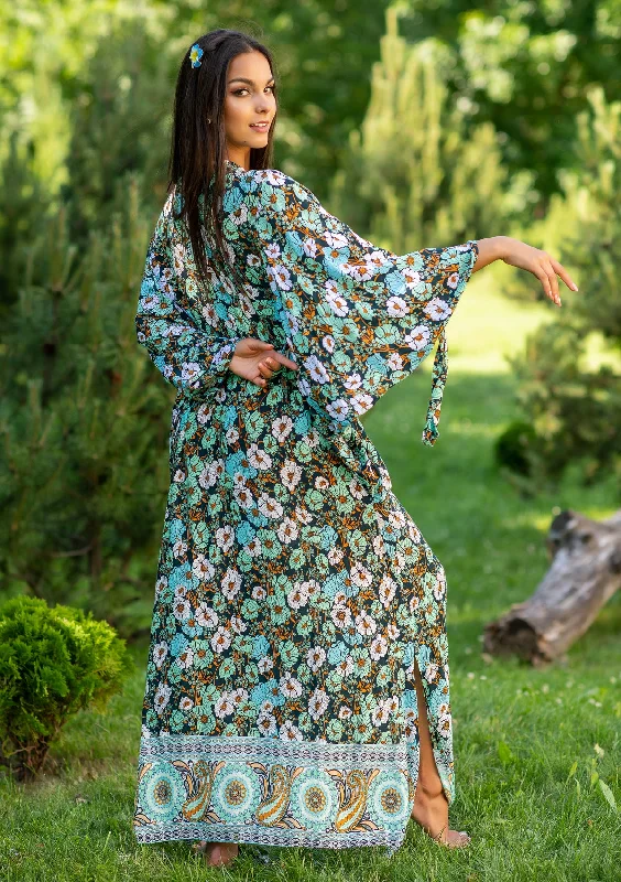 Hurry In Kristina Kaftan Green Dress