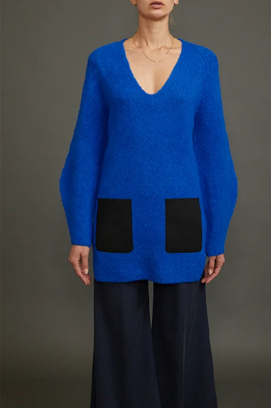 Low Prices The Patch Pocket Tunic in Cobalt Blue