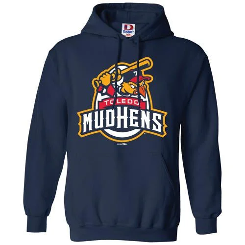 Today's Special Toledo Mud Hens Navy Official Logo Hooded Sweatshirt