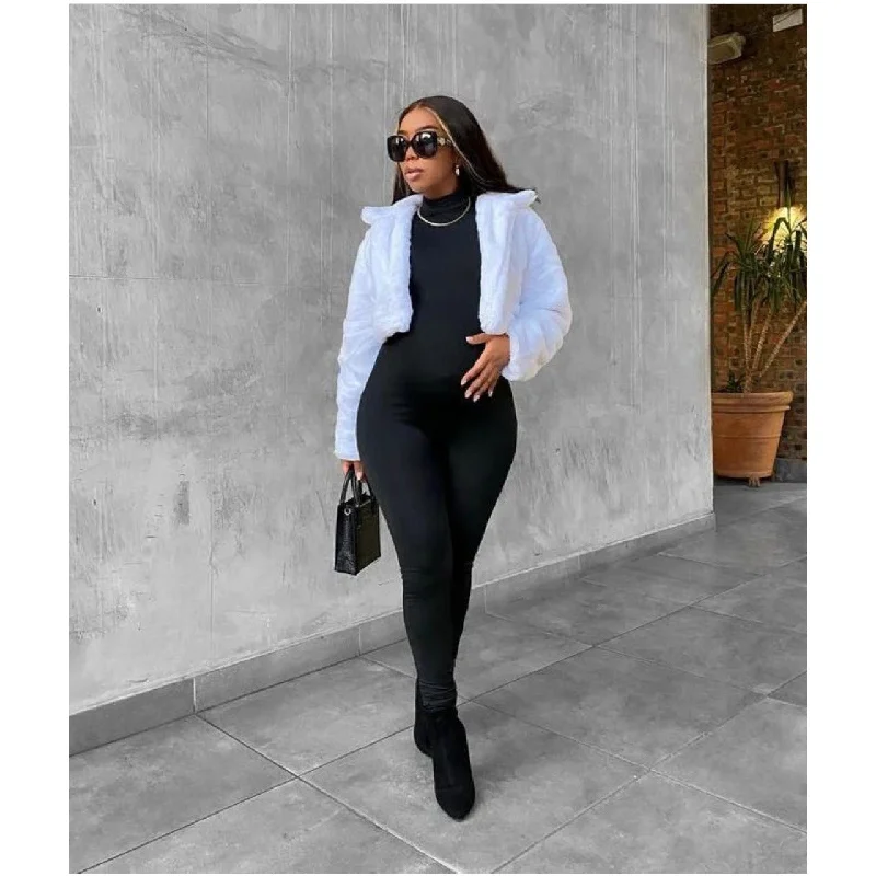 Crazy Savings Fox Fur Crop Warm Coat