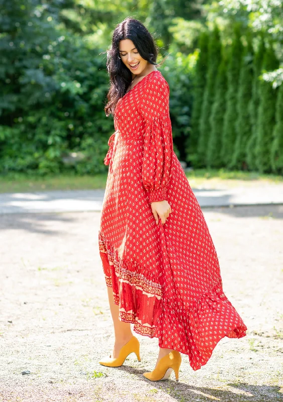 Today’s Deal Francesca Red Lotus Dress