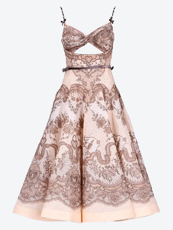 Now or Never Crush twist front midi dress