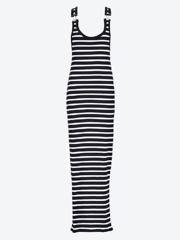 Sneak Peek Sale Ribbed mariniere long dress