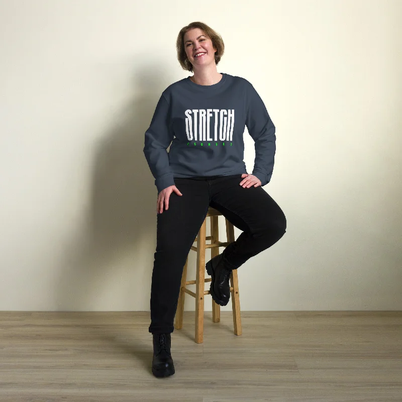 Super Deal Stretch Typography Graphic Women Organic Sweatshirt