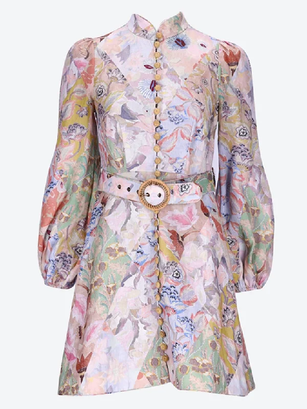Referral Discount Illustration belted mini dress