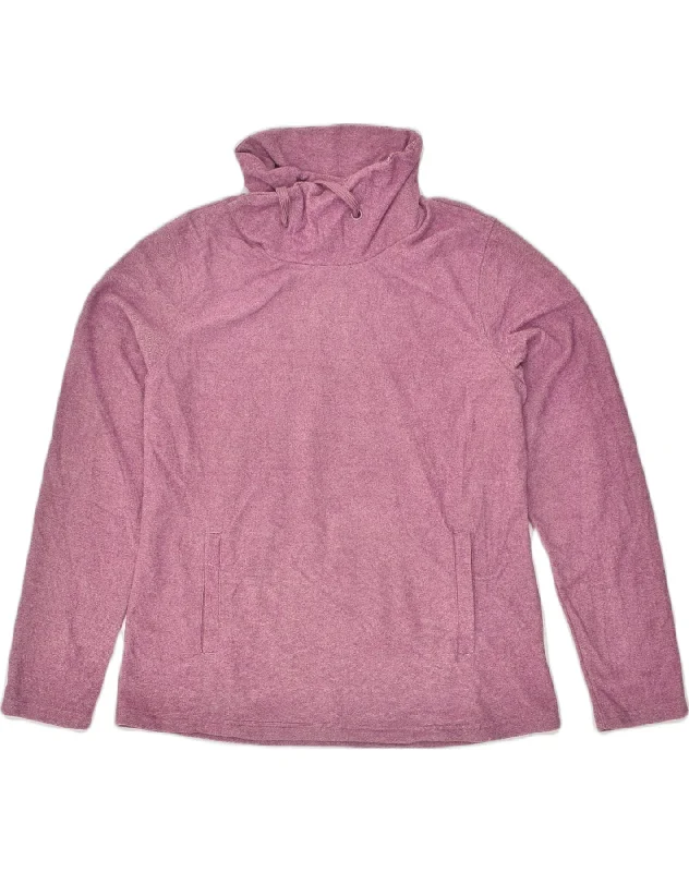 Savings Galore MOUNTAIN WAREHOUSE Womens Roll Neck Fleece Jumper UK 16 Large Purple