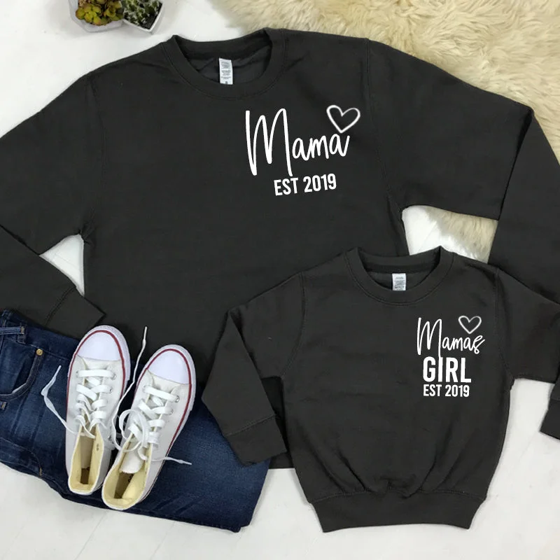 Can't Miss Personalised Mama & Girl Established Mum & Kid Matching Sweatshirts (MRK X) Can't Miss Personalised Mama & Girl Established Mum & Kid Matching Sweatshirts (MRK X)