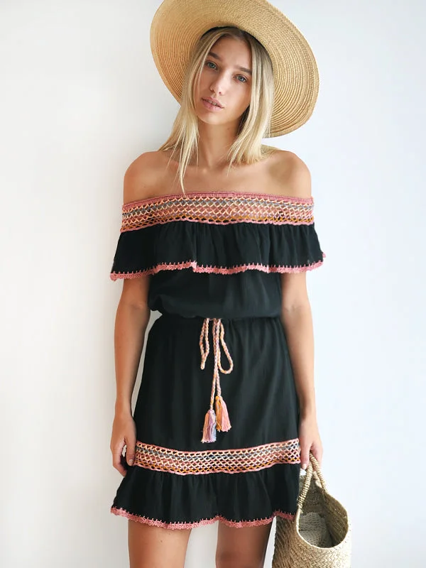 Incredible Offers Crochet Michelle Mini Dress