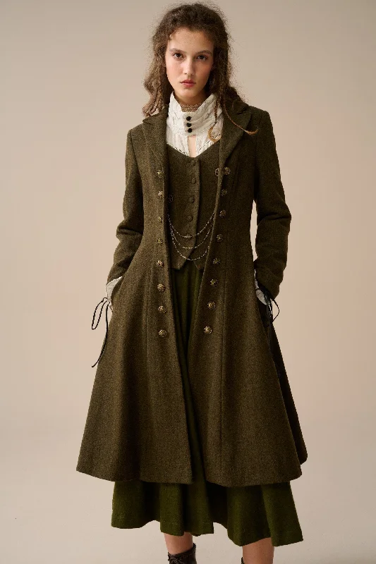 Instant Discount Doreen 15 |Vest-Layered 100% Wool Coat