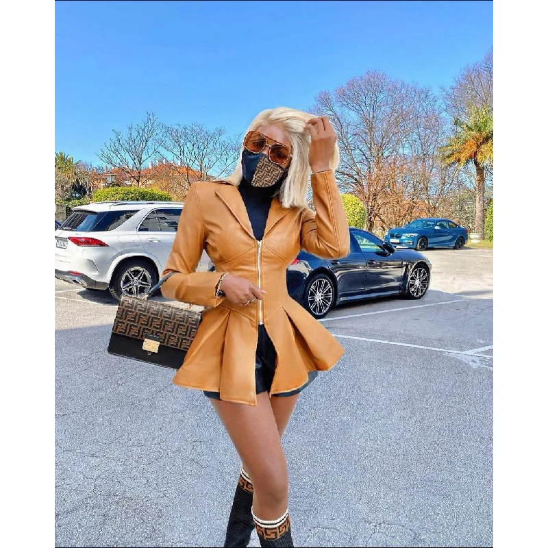 Limited Time Discount Publem Zipper Faux Jacket 