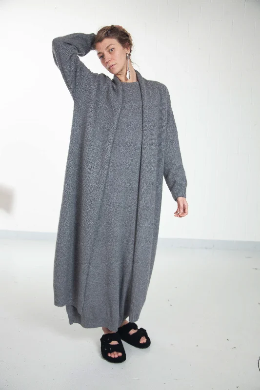 Daily Deals Melange Grey Cashmere Dress