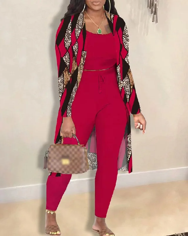 Can't Miss Znbbw Popular Style Autumn And Winter Women's Fashion Sexy Coat Trousers Three-Piece Set Can't Miss Znbbw Popular Style Autumn And Winter Women's Fashion Sexy Coat Trousers Three-Piece Set