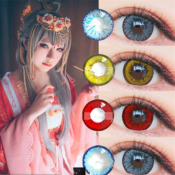 Huge Savings cosplay contact lenses(TWO PIECES)YV44456