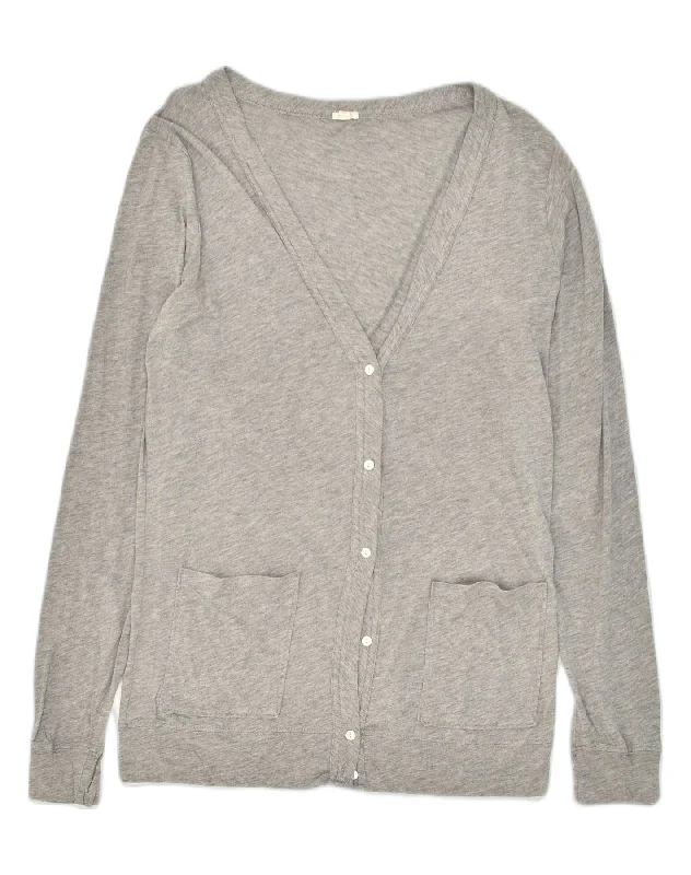Customer Appreciation Sale J. CREW Womens Cardigan Top UK 10 Small Grey Cotton
