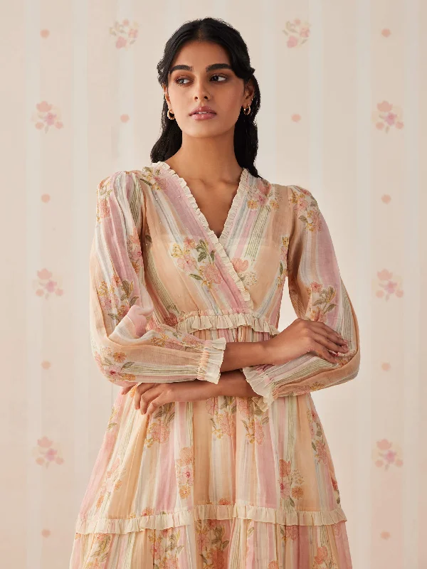 Shop and Save Sunglow Wrap Maxi Dress