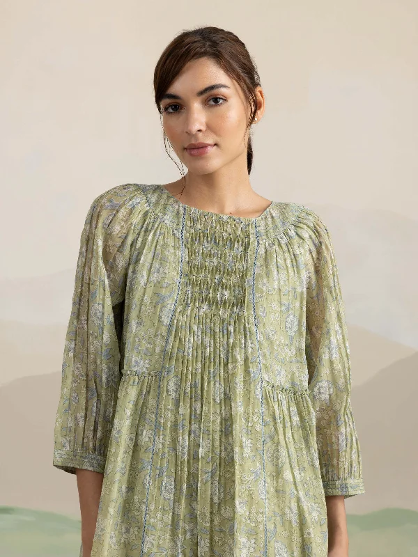 Special Savings Aloe Chintz Midi Dress