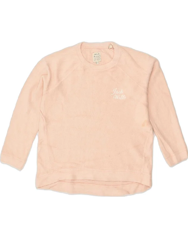 Low Prices JACK WILLS Womens Oversized Fleece Jumper UK 10 Small Beige