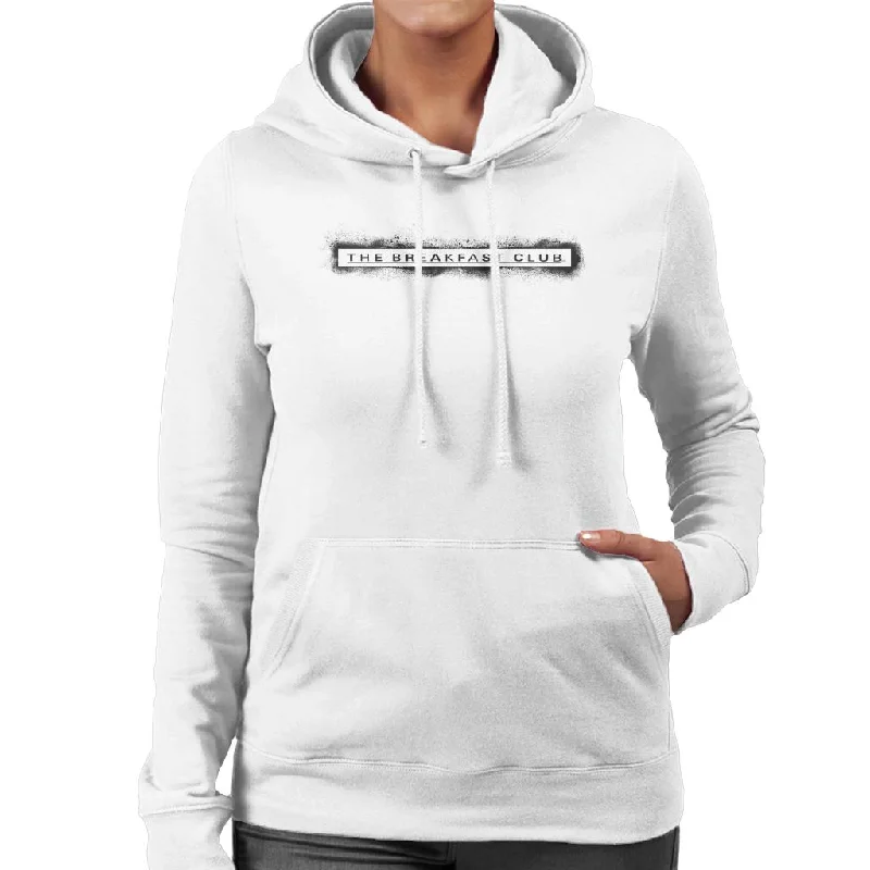 Deal Mania The Breakfast Club Spray Paint Underline Logo Women's Hooded Sweatshirt