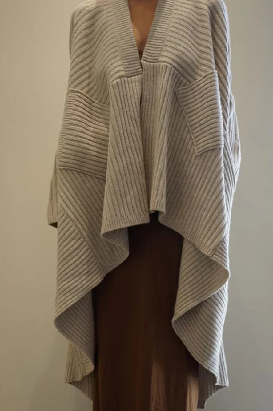 Members Only Ribbed Shawl Coat (Sold Out)