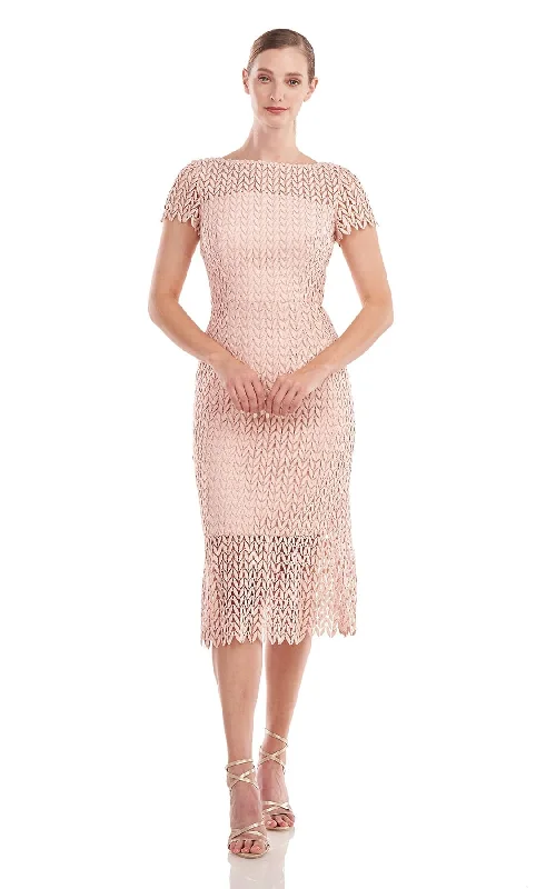 Price Smash Kay Unger - Tatum Lace Dress In Soft Blush