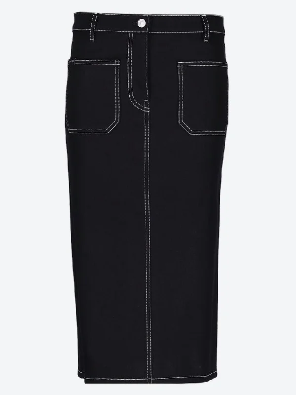 Best Seller 2-pocket denim skirt