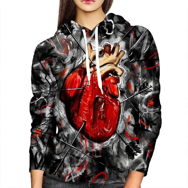 Price Meltdown Heart And Arrows Womens Hoodie