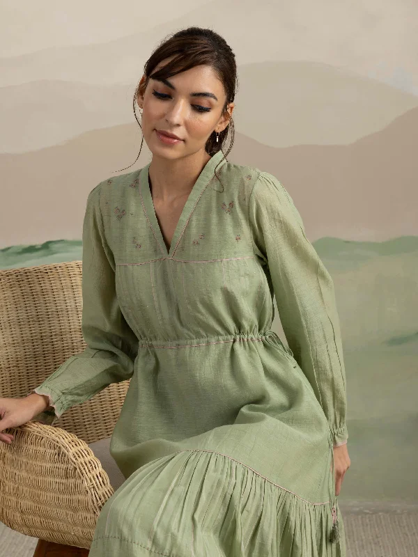 Super Bargain Jade Lime Maxi Dress