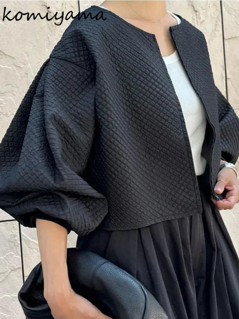 While Supplies Last Znbbw Style 3d Bubble Ropa Mujer Loose Round Neck Woman Jackets Fashion Ins Chaqueta Mujer Spring Clothes Long Sleeve Coats