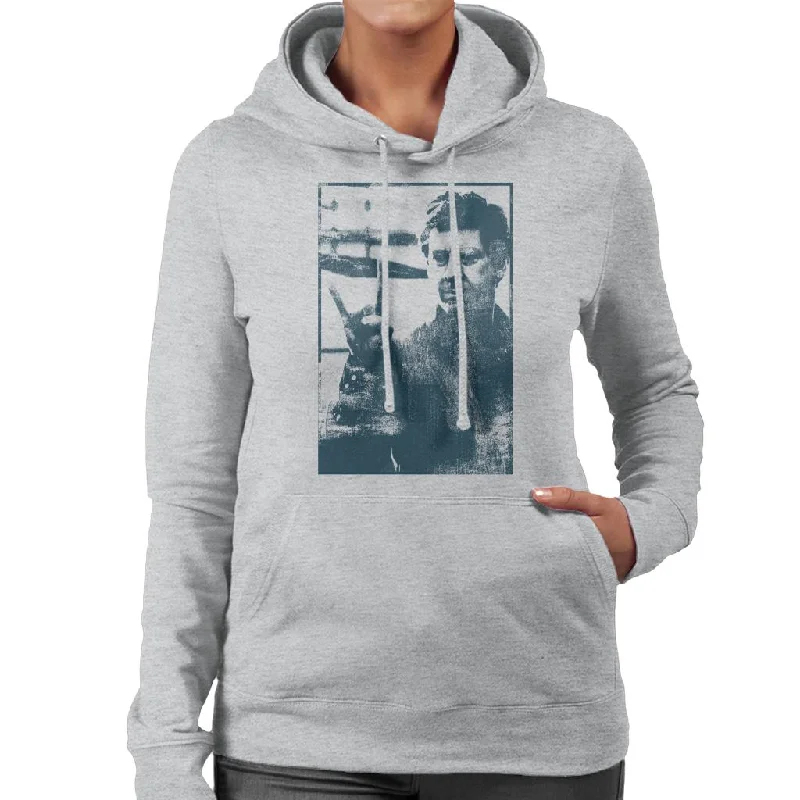 Exclusive Online Offer The Breakfast Club Principal Vernon Horns Gesture Women's Hooded Sweatshirt