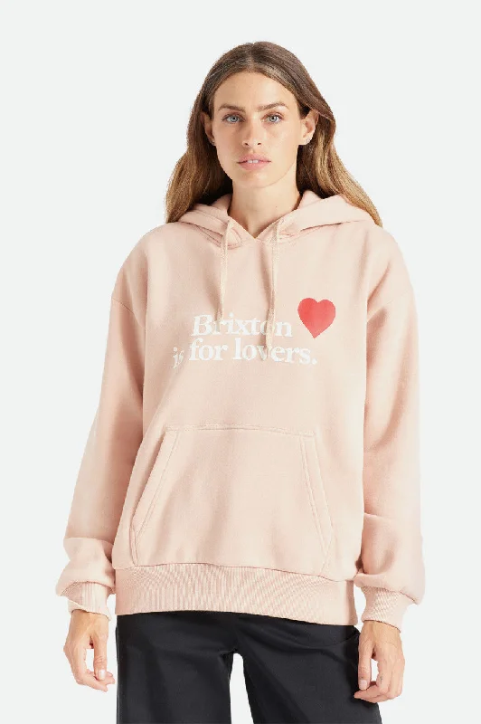 Don't Wait Brixton Is For Lovers Womens Pullover Hoodie- Rose Dust
