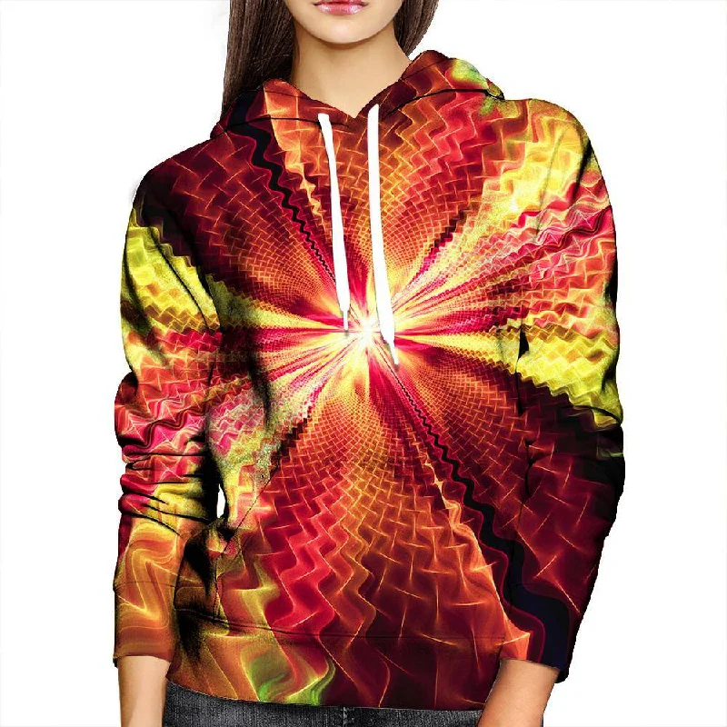 Warehouse Sale Into The Red Womens Hoodie