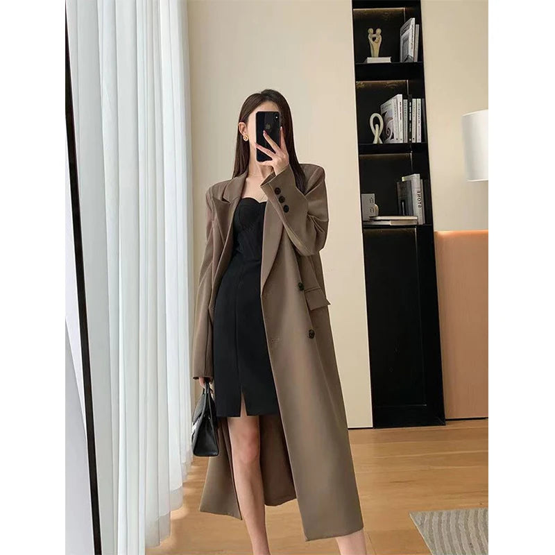 Amazing Deals Znbbw Trench Coat Women Office Lady Elegant Double Breasted Blazer Jacket Streetwear Overcoats Korean Harajuku Casual Windbreaker Amazing Deals Znbbw Trench Coat Women Office Lady Elegant Double Breasted Blazer Jacket Streetwear Overcoats Korean Harajuku Casual Windbreaker