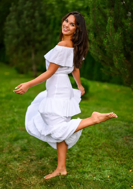 Savings Spectacular Lolita Maxi White Dress