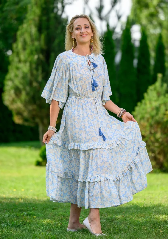 Price Rollback Agny Gypsy Blue Dress