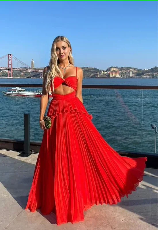 Super Deal Red Long Prom dress, Evening dresses, reception dress