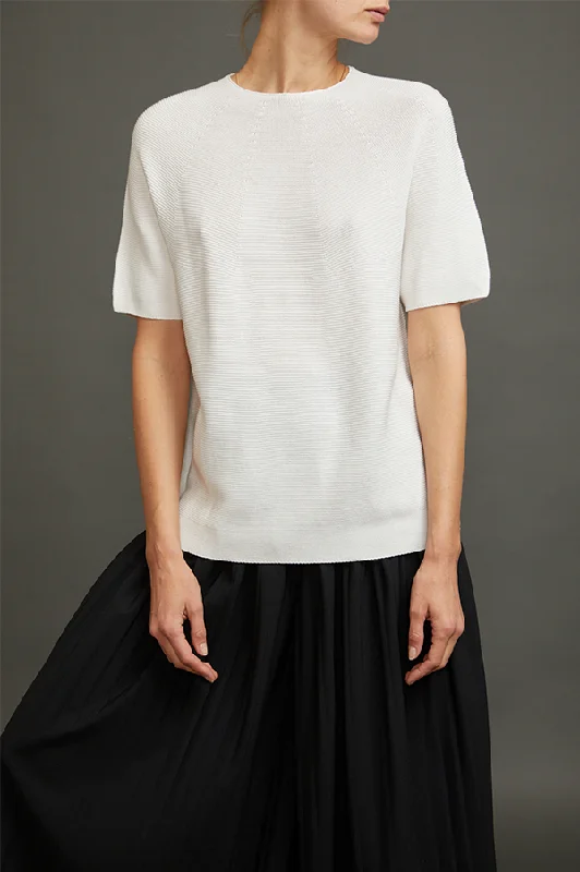 Mega Sale Karimo Round Knit Top In White