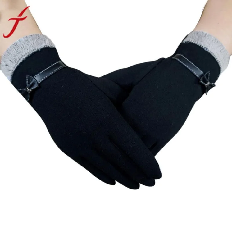 Massive Deals Fashion Patchwork Glove 2017 Women Winter Warm Bow Fur With Velvet Driving Full Finger Touchdscreen Outwear Gloves & Mittens Massive Deals Fashion Patchwork Glove 2017 Women Winter Warm Bow Fur With Velvet Driving Full Finger Touchdscreen Outwear Gloves & Mittens