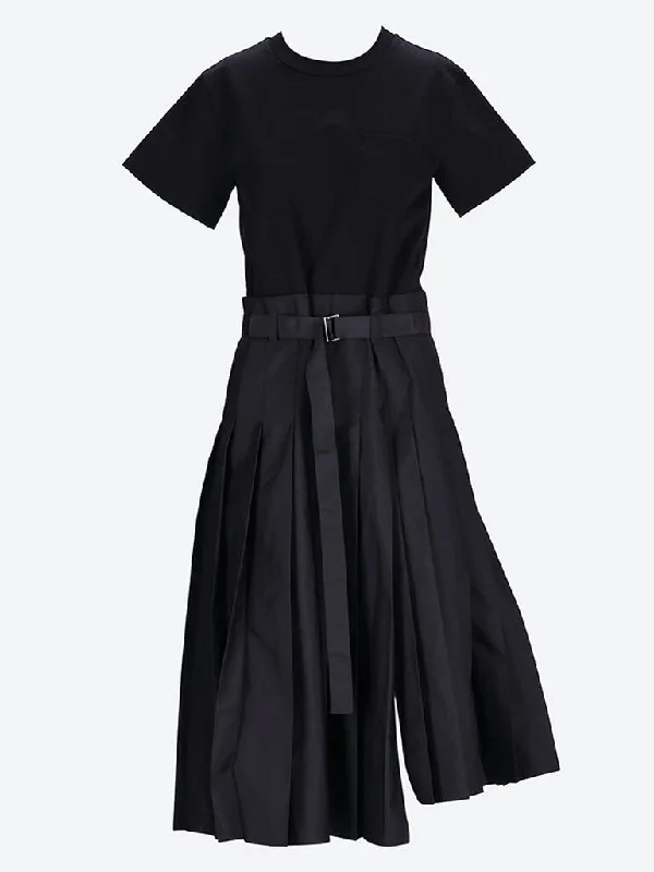 Shop and Save Cotton poplin x cotton jersey dress