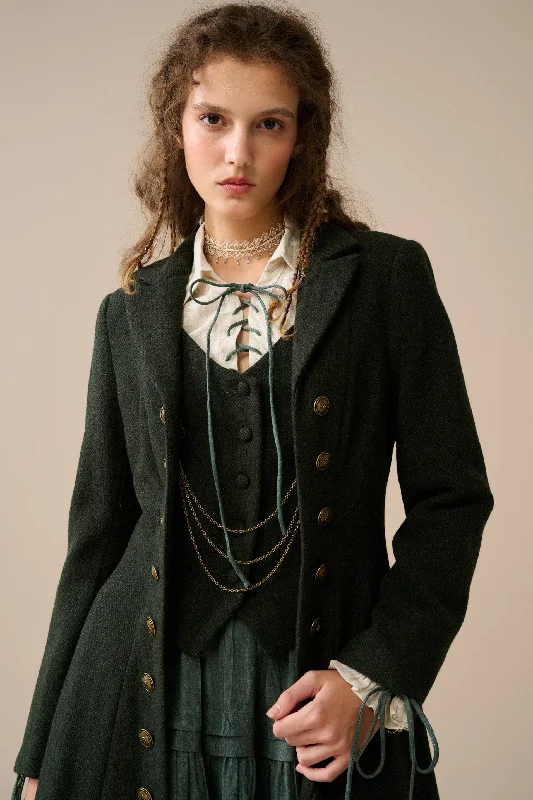 New Deals Doreen 15 |Vest-Layered 100% Wool Coat