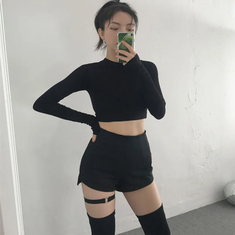 Markdowns Highwaisted Garter Belt Shorts dress  YV1102