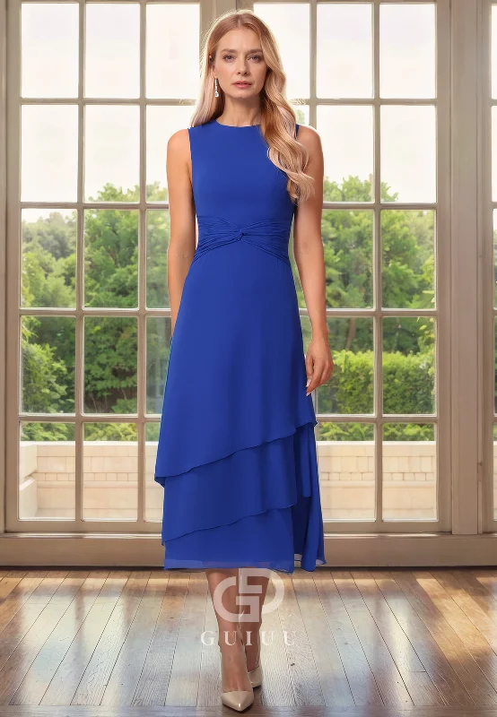 Instant Savings A-Line Two Piece High Neck Sleeveless Back Zipper Ruffles Chiffon Mother of Bride Dress Instant Savings A-Line Two Piece High Neck Sleeveless Back Zipper Ruffles Chiffon Mother of Bride Dress