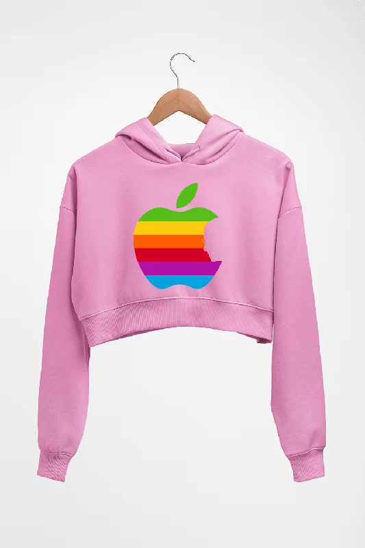 Fantastic Offers Steve Jobs Apple Crop HOODIE FOR WOMEN