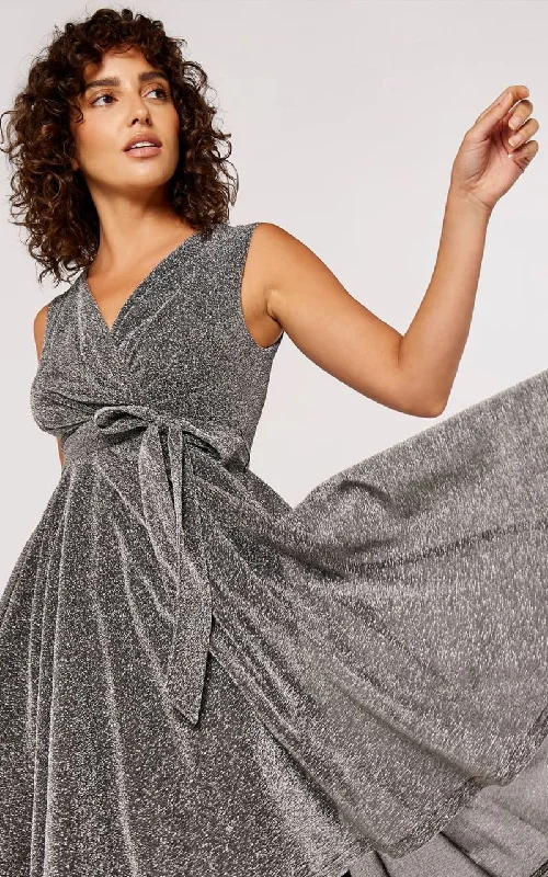 Price Rollback Apricot - Lurex Skater Dress