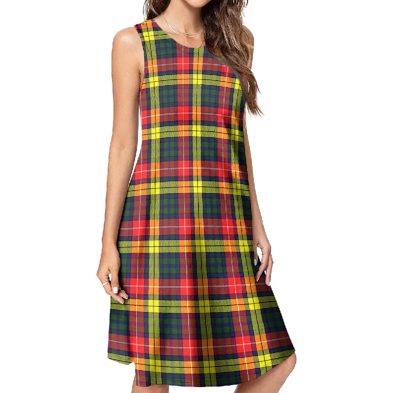 Big Discounts Buchanan Modern Tartan Womens Casual Dresses